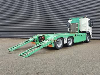 Volvo FM 500 6x2 / MACHINE TRANSPORT / HYDRAULIC RAMPS.